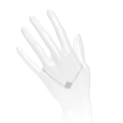 Van Cleef & Arpels 18K White Gold Diamond Sweet Alhambra Bracelet 2 of 5