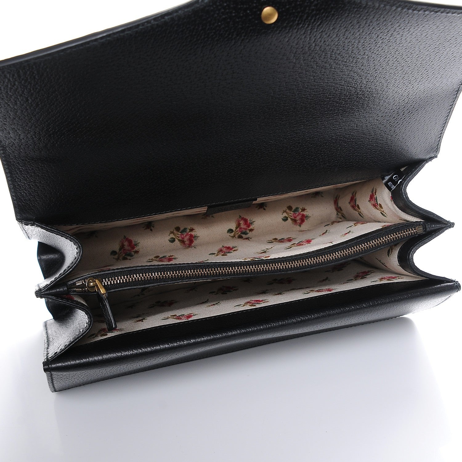 Gucci Calfskin Web Medium Dionysus Shoulder Bag Black 5 of 9
