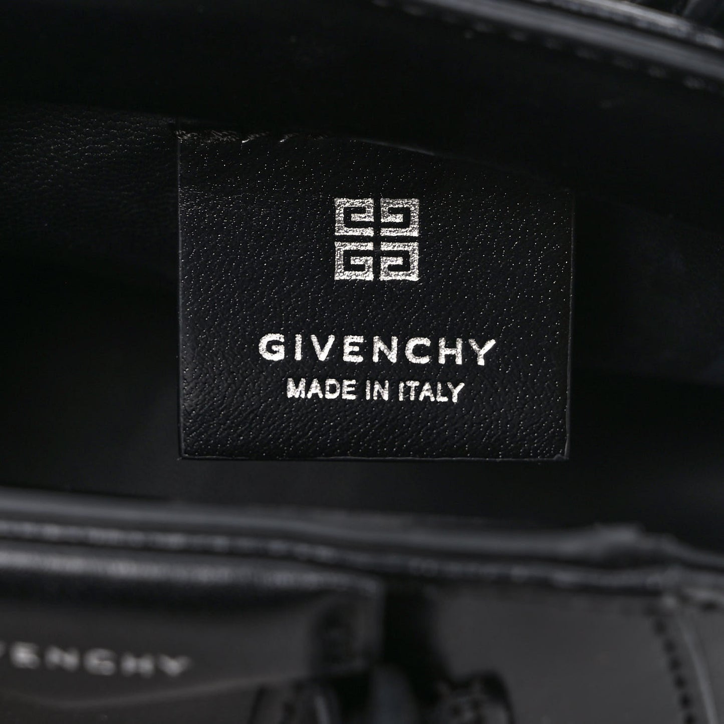 Shiny Lord Calfskin Micro Antigona Black
