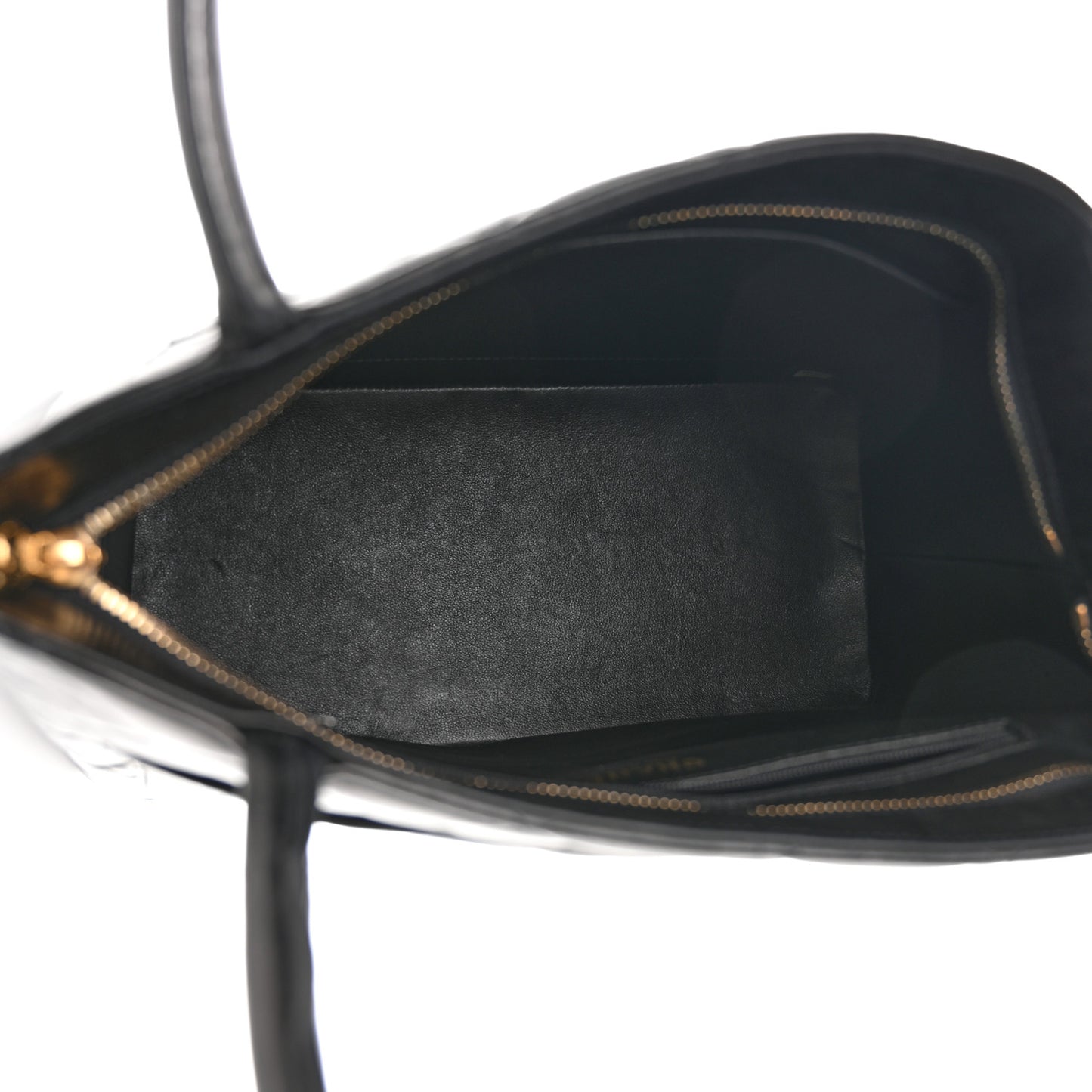 Lambskin Quilted Medallion Tote Black