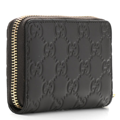 Gucci Guccissima Zip Around Card Case Dark Brown 3 of 7