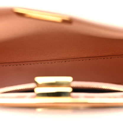 Fendi Vitello Seta Canvas FF Embroidered Mini Peekaboo Iconic Satchel Rosa Confetto 5 of 10