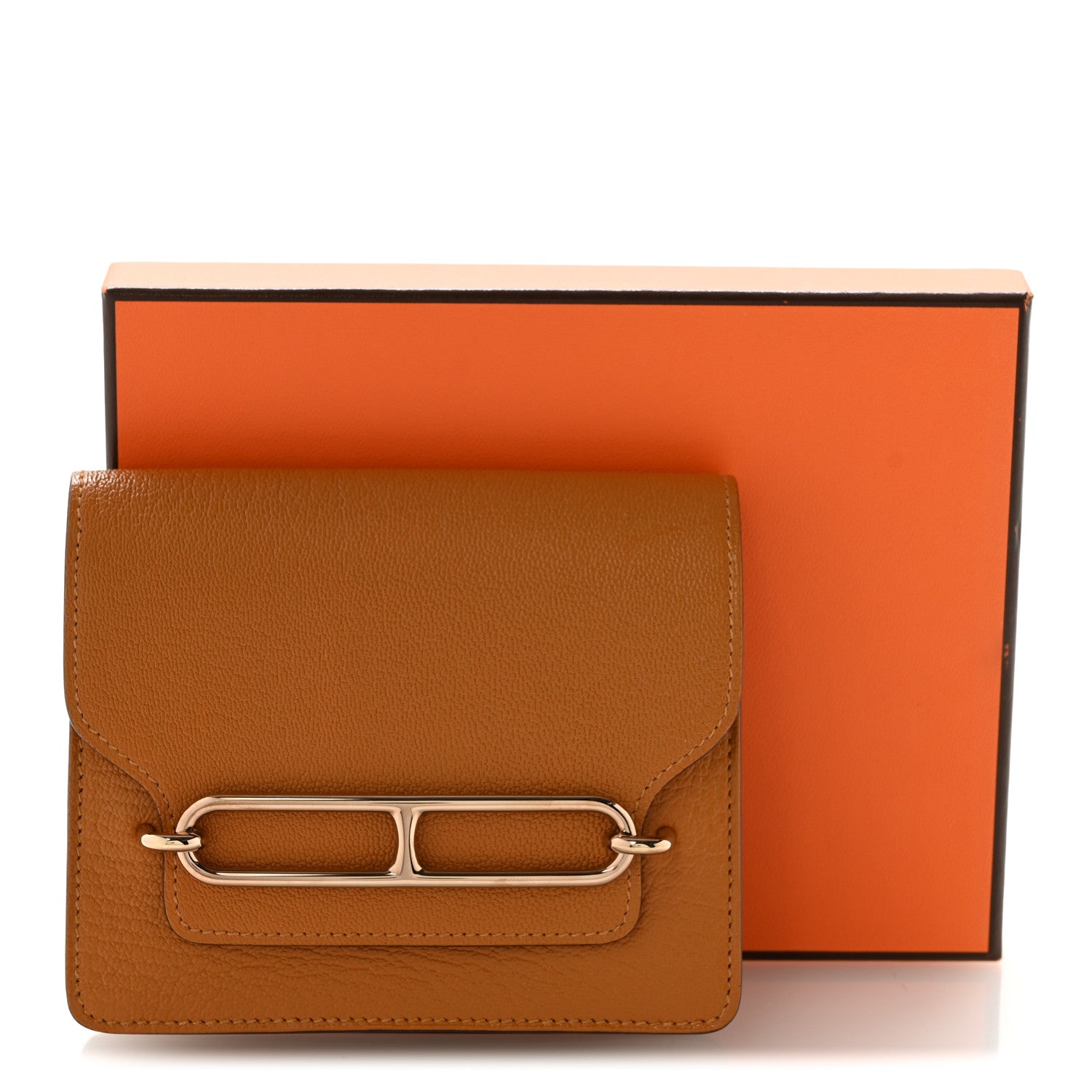 Hermes Chevre Mysore Roulis Slim Wallet Caramel 10 of 10