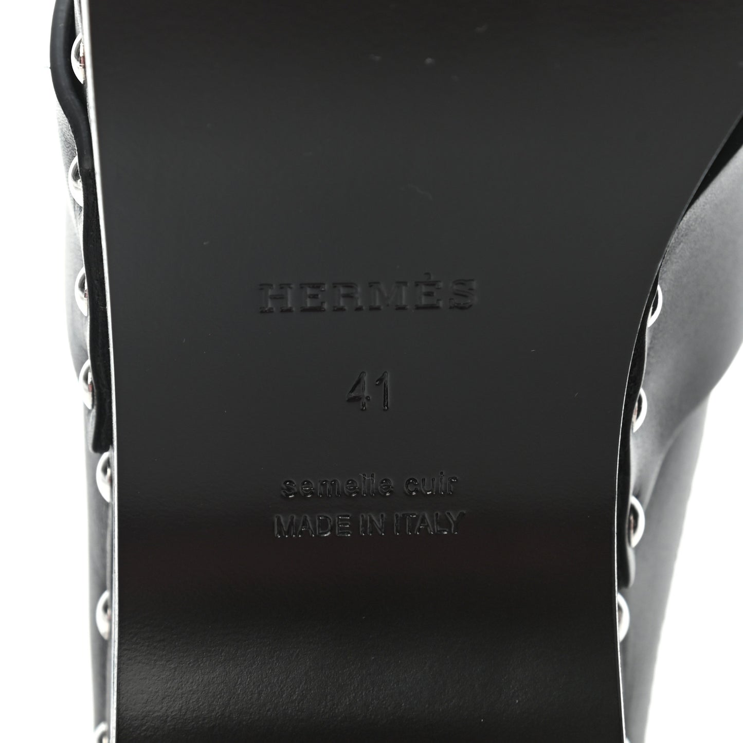 Calfskin Calya Mules 41 Black