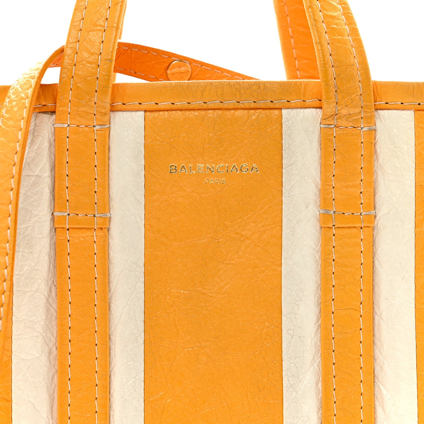 Veau Arena Multicolore XS Bazar Shopper Tote Jaune Miel White