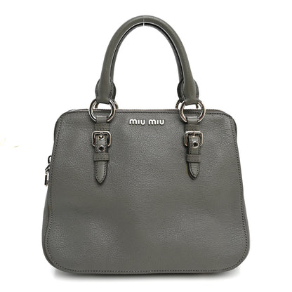 Miu Miu Goatskin Madras Bauletto Pomice 1 of 13