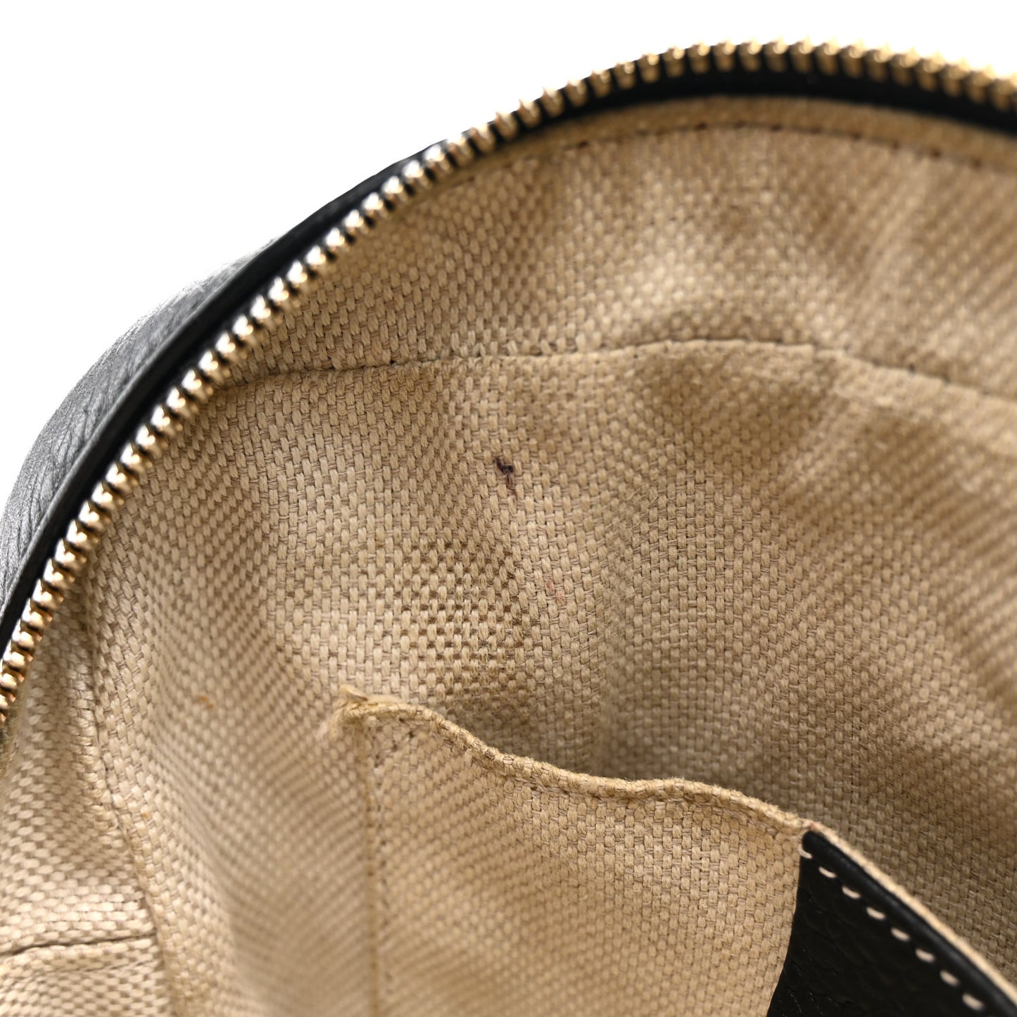 Pebbled Calfskin Small Soho Disco Bag Black