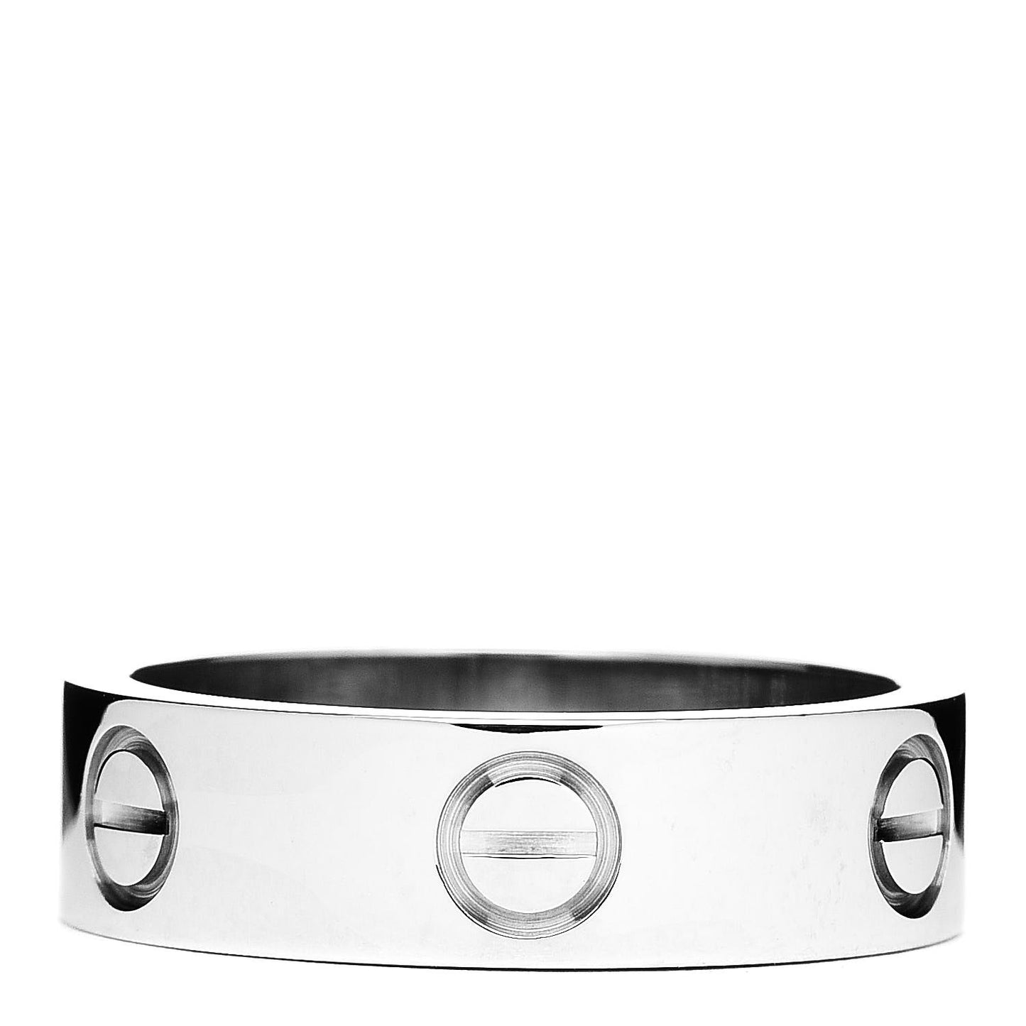 18K White Gold 5.5mm LOVE Ring 53 6.25