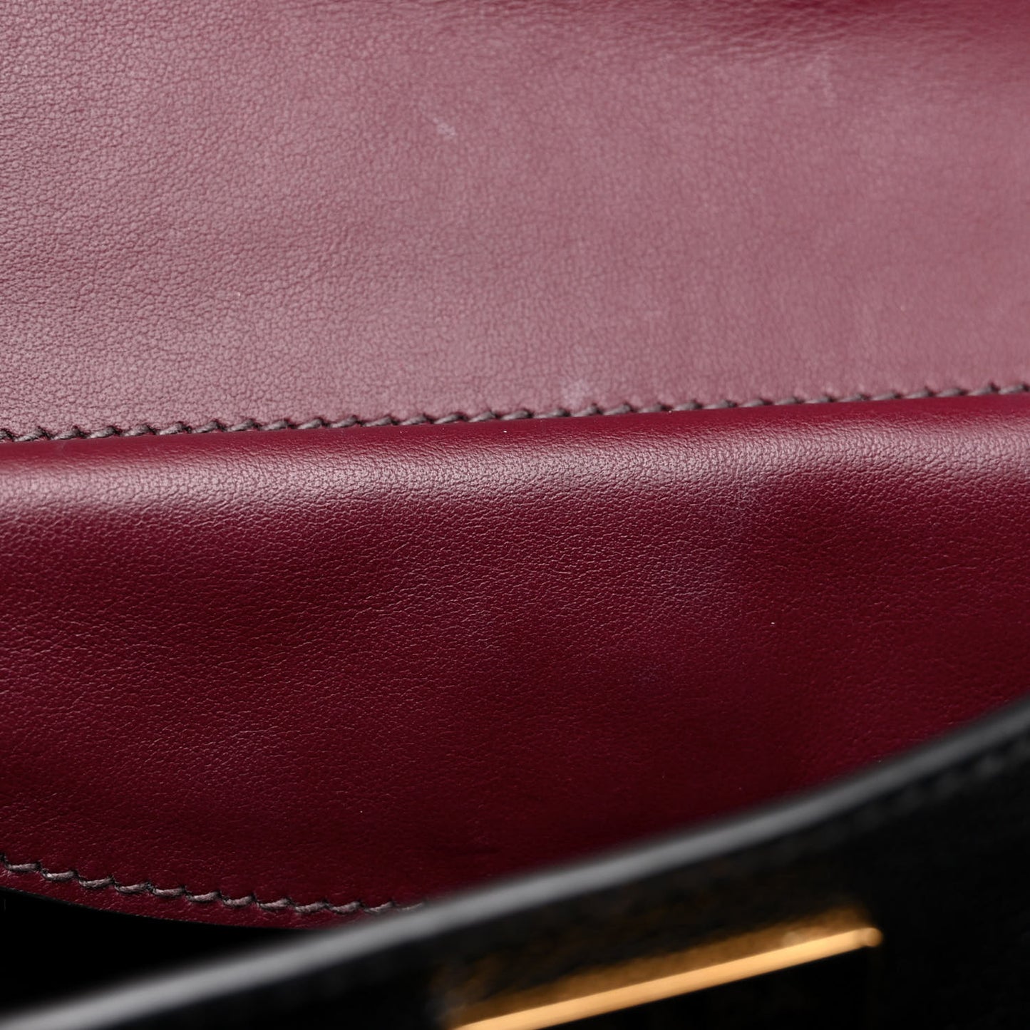 City Calfskin Saffiano Cahier Bag Granato Black