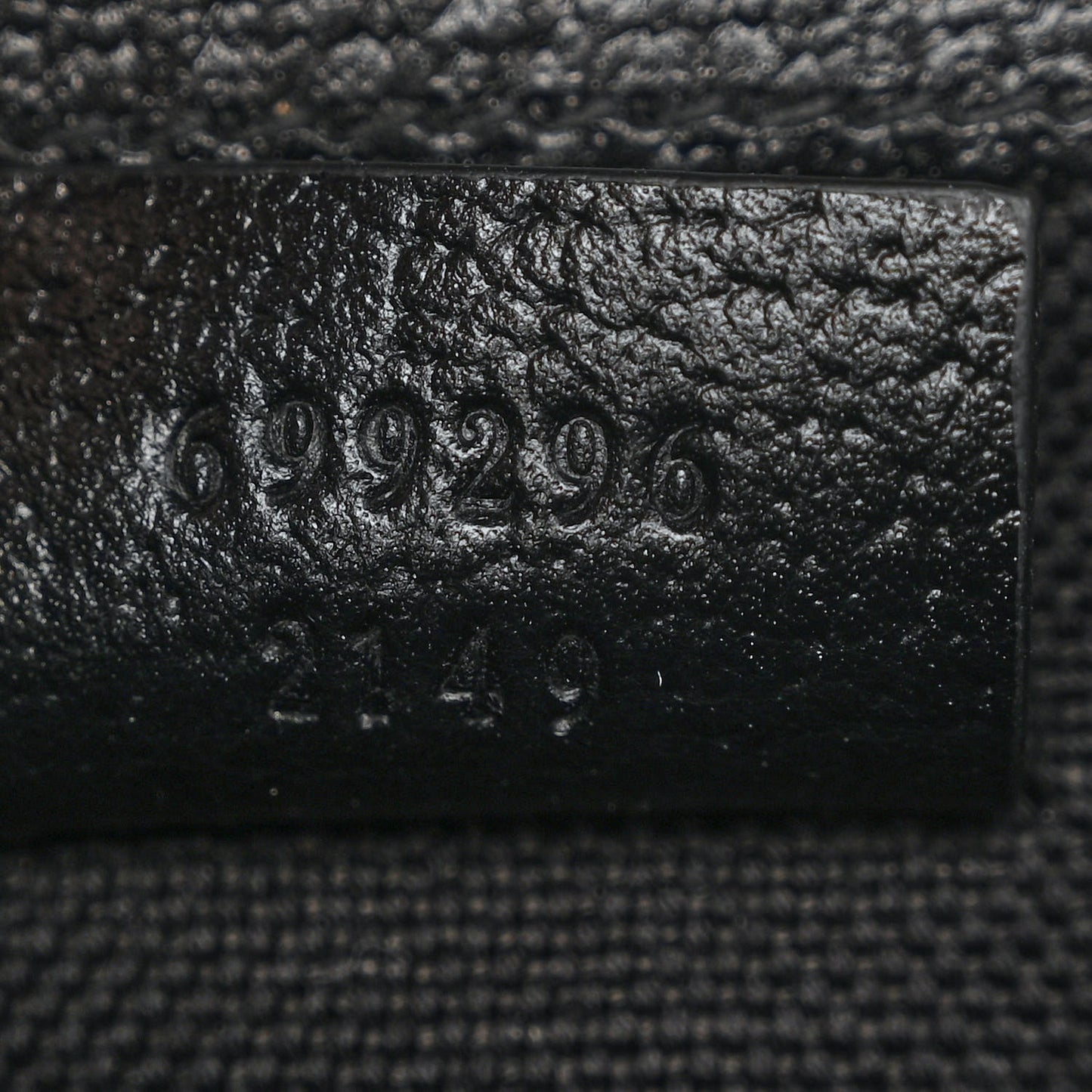 Monogram Jumbo GG Textured Dollar Calfskin Mini Horsebit 1955 Shoulder Bag Black