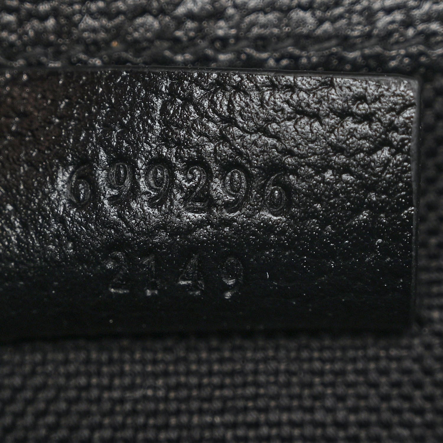 Gucci Monogram Jumbo GG Textured Dollar Calfskin Mini Horsebit 1955 Shoulder Bag Black 7 of 10