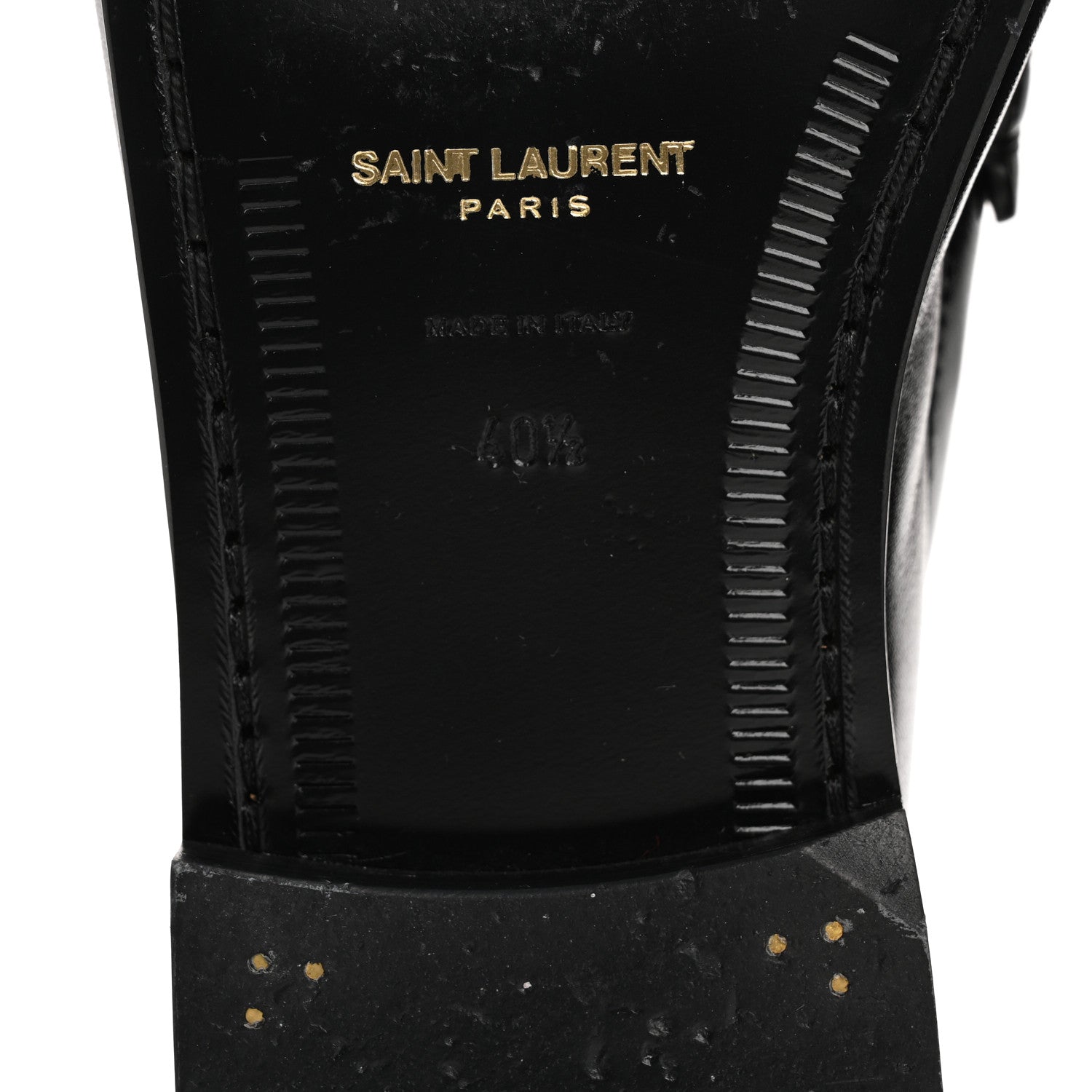 Saint Laurent Nappa Sugar Le Loafer 15 Penny Slippers 40.5 Black 8 of 10