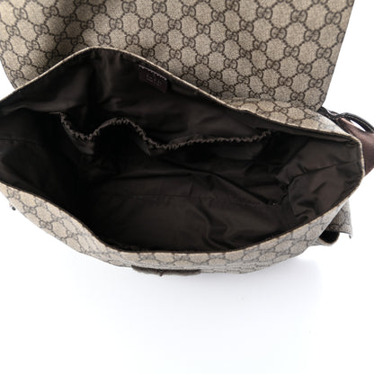 Gucci GG Plus Monogram Messenger Diaper Bag Dark Brown 5 of 9