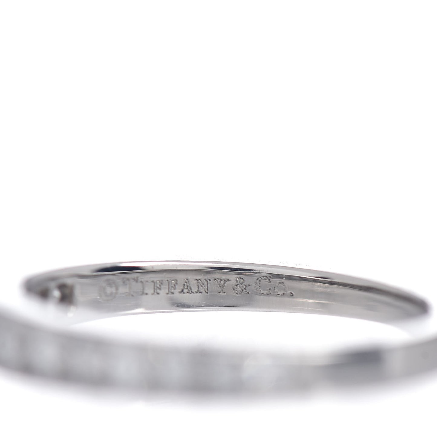 Platinum Diamond .25ctw Half Circle Wedding Band Ring 49 5