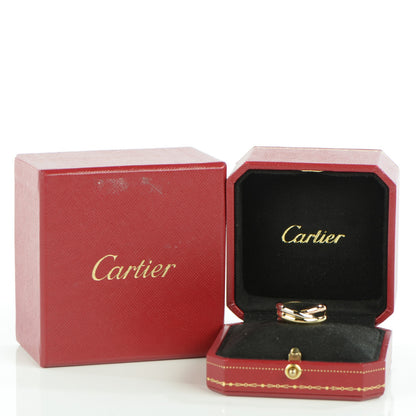 Cartier 18K Pink Yellow White Gold Trinity Ring Medium 57 8 3 of 5