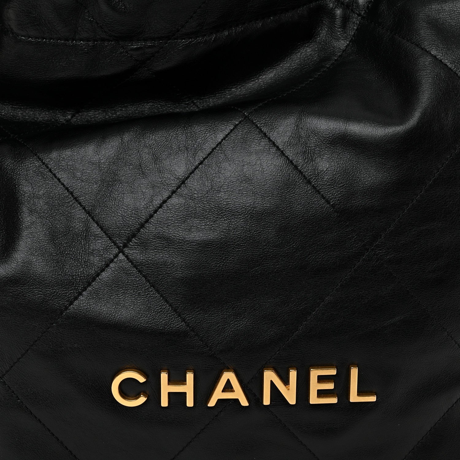 Chanel Shiny Calfskin Quilted Small Chanel 22 Black 10 of 12