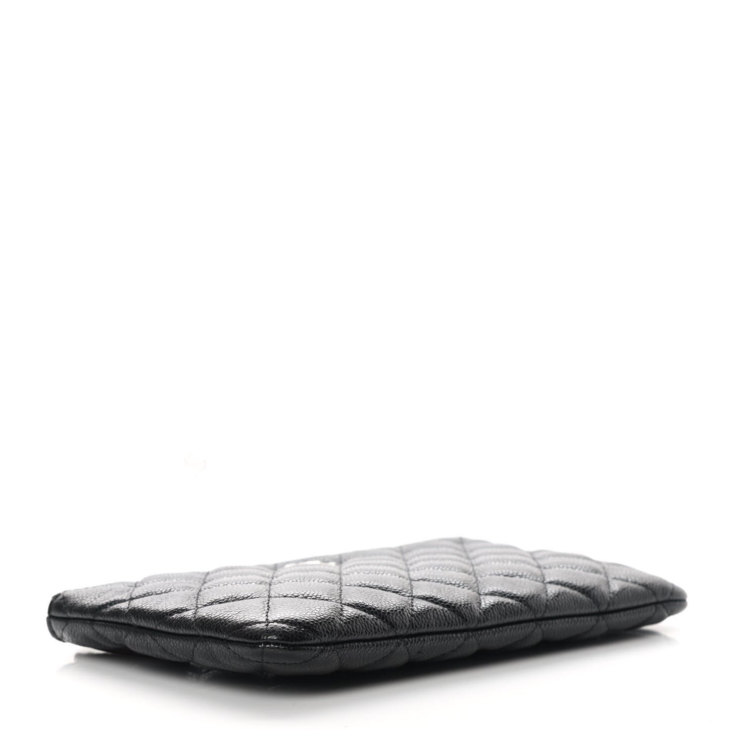 Caviar Quilted Cosmetic Case Black