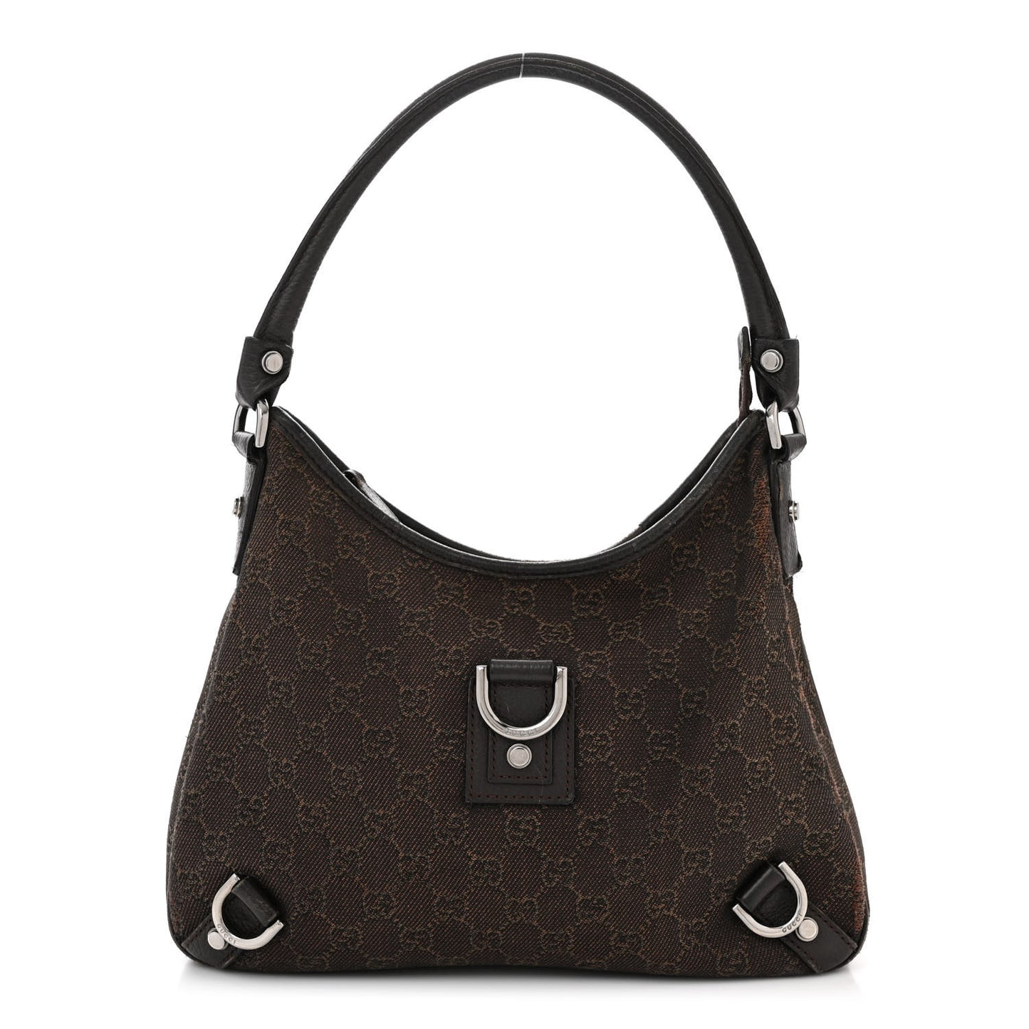 Denim Monogram Abbey D Ring Hobo Brown