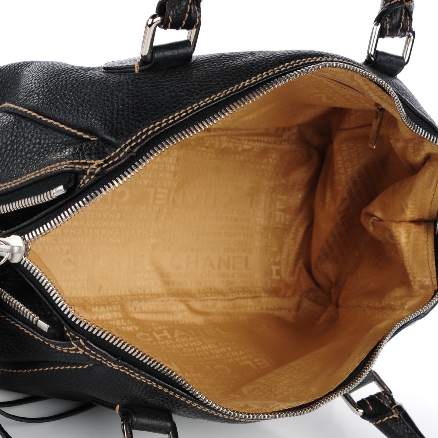 Calfskin Large Tassel Bowler Black