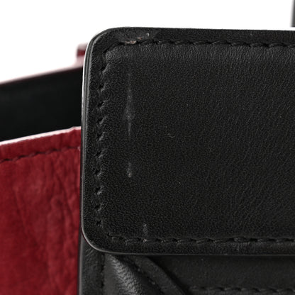 Celine Bullhide Calfskin Nubuck Nano Tri-Color Luggage Ruby 12 of 12