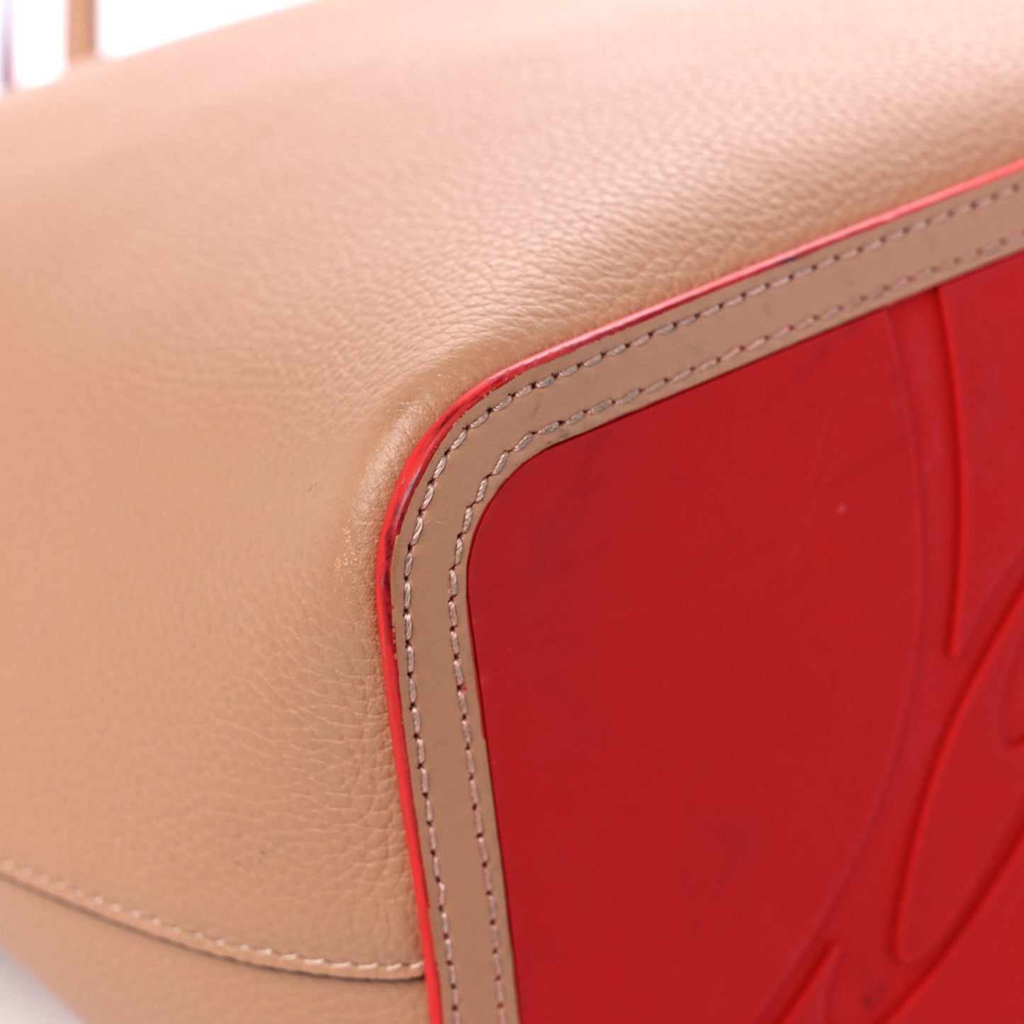 Calfskin Spikes East West Cabata Tote Nude