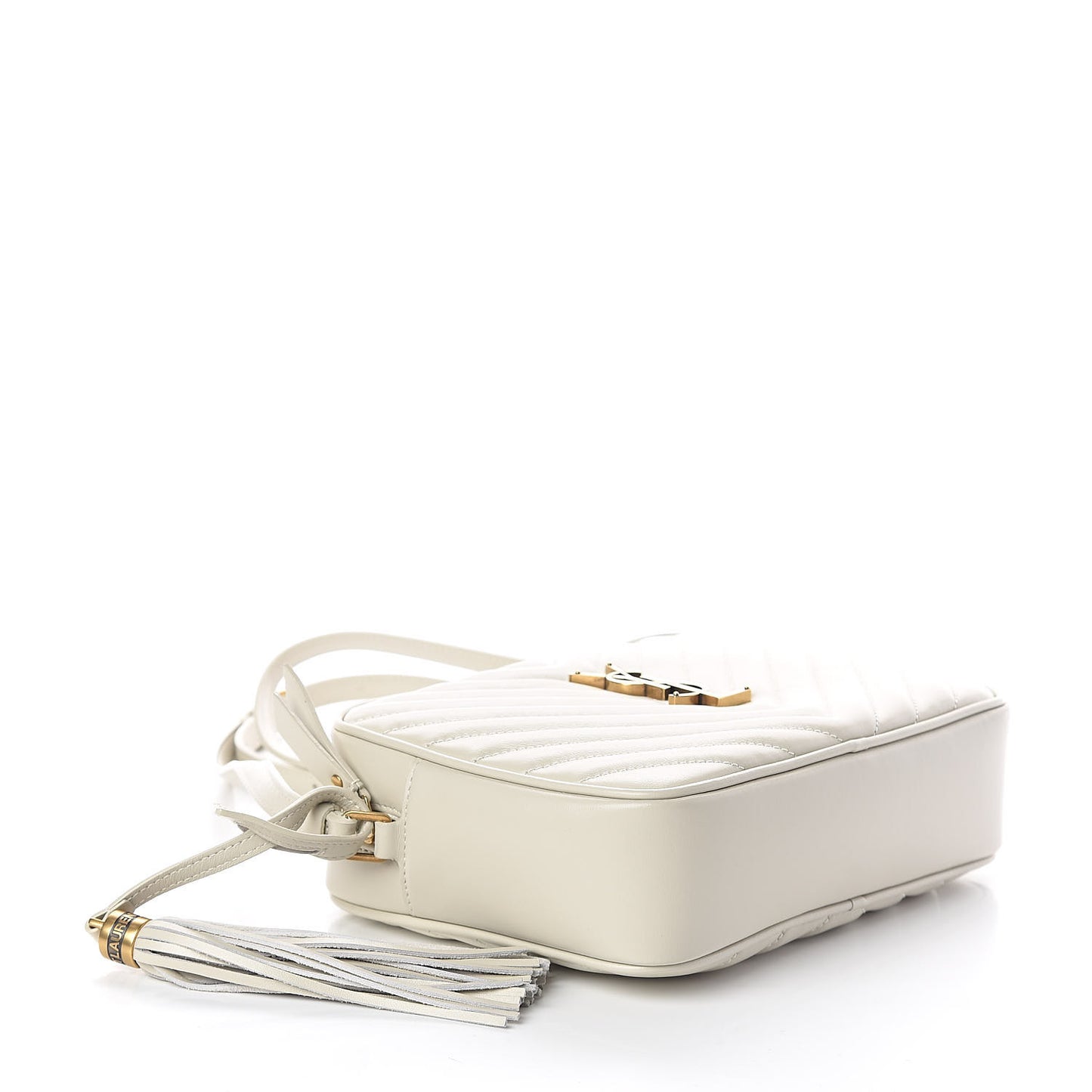 Calfskin Matelasse Monogram Lou Camera Bag Crema Soft