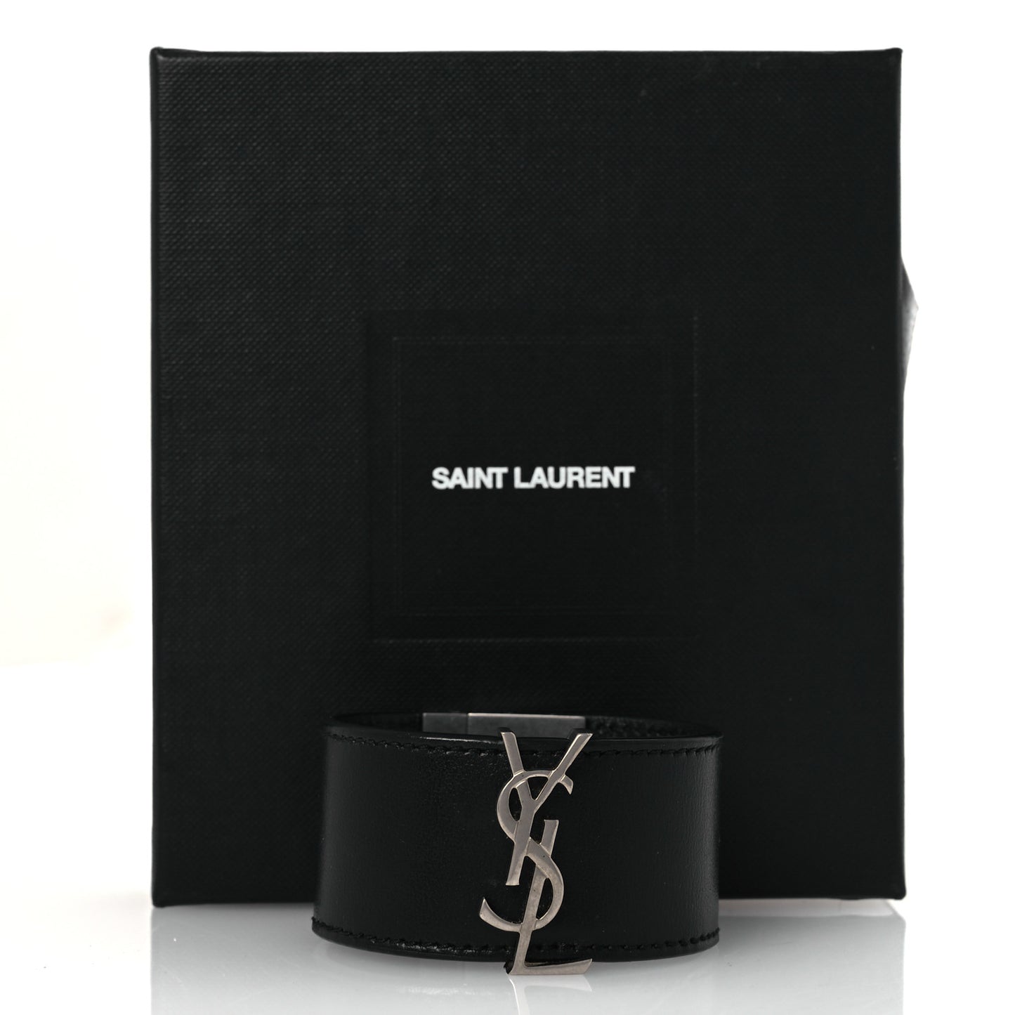 Calfskin Monogram Bracelet Black