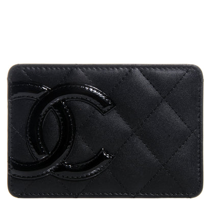 Chanel Calfskin Quilted Cambon Card Holder Black 1 of 8
