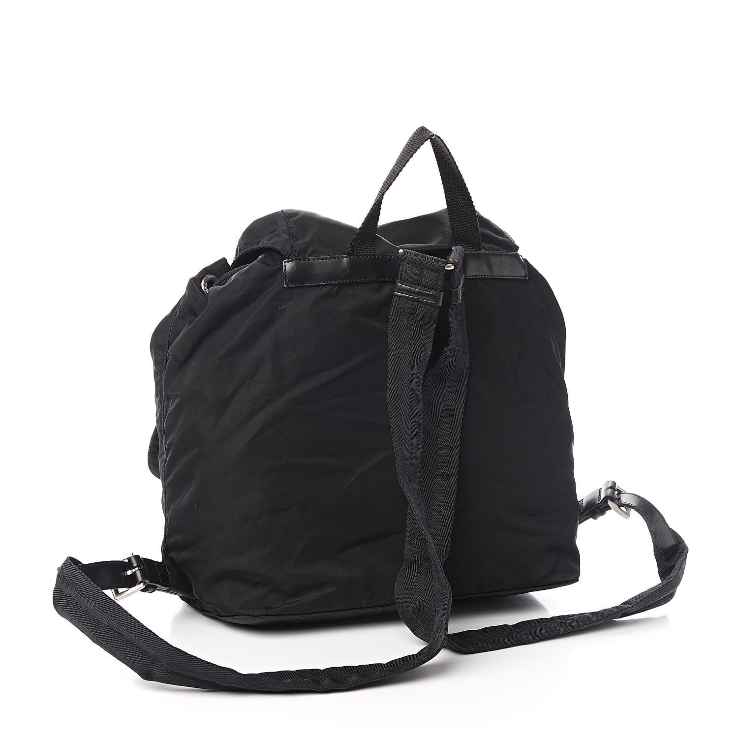 Prada Nylon Vela Medium Backpack Black 3 of 12