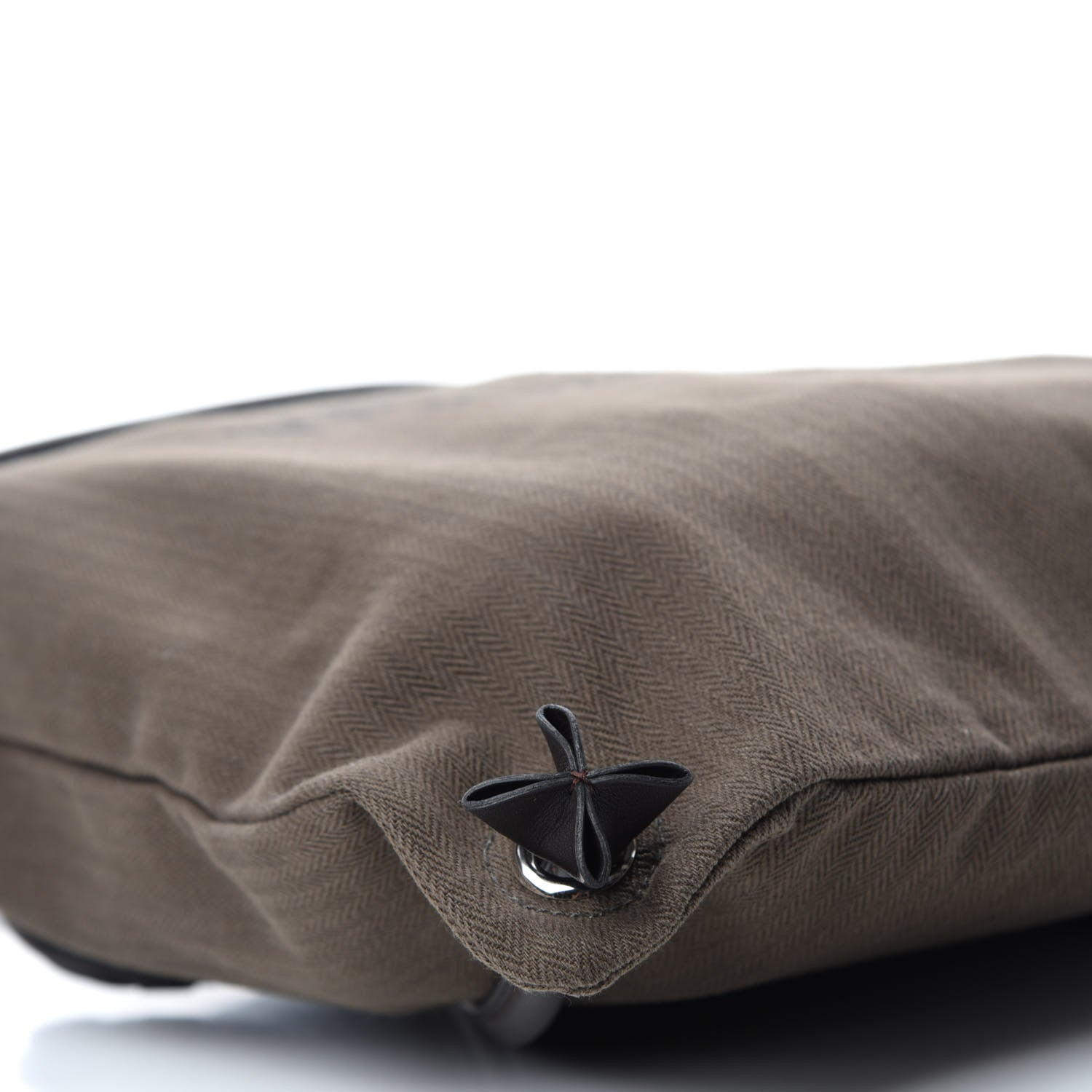 Hermes Herringbone Canvas Swift Maline Bag Kaki Ebene 6 of 9