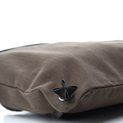 Hermes Herringbone Canvas Swift Maline Bag Kaki Ebene 6 of 9