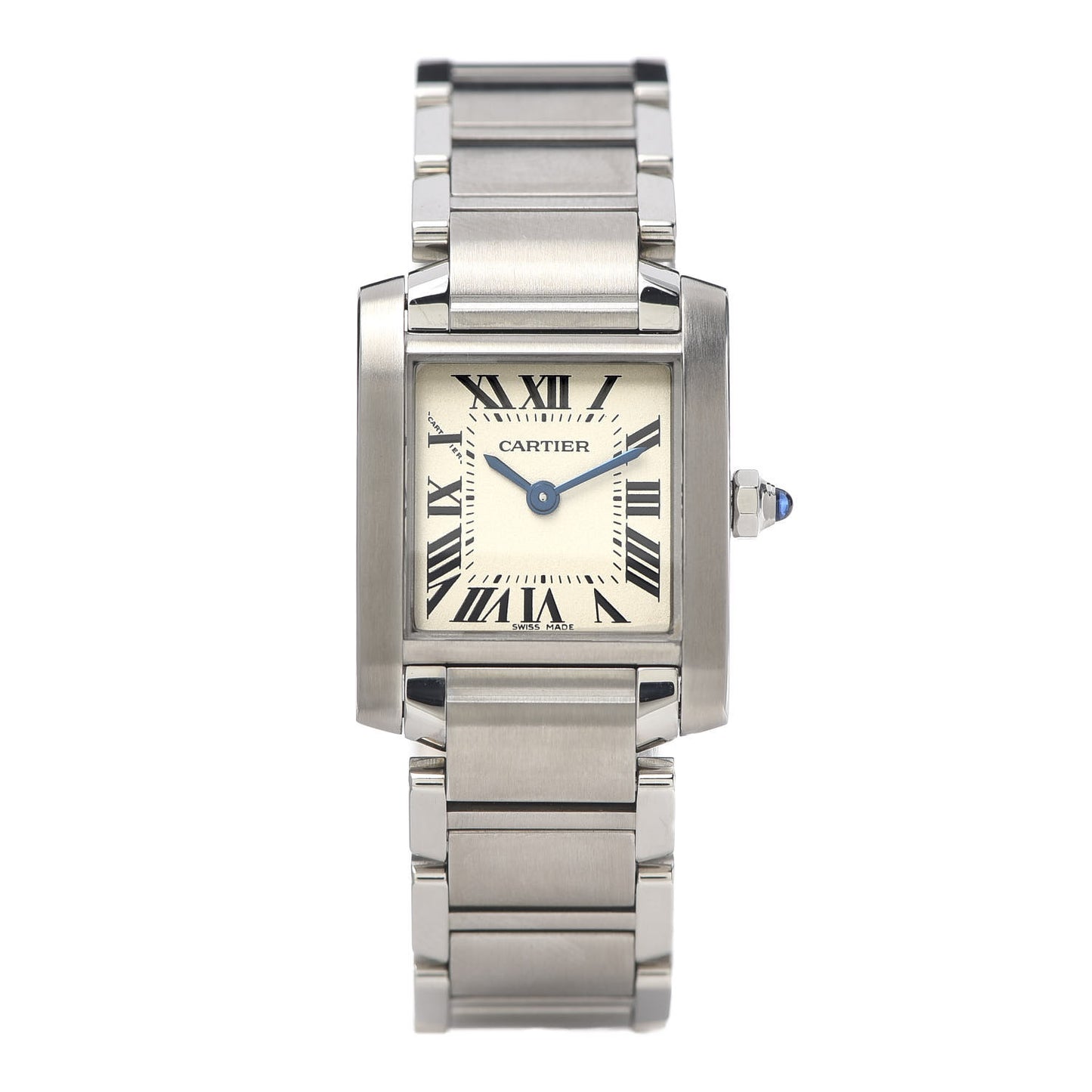 Stainless Steel 20mm Tank Francaise Quartz Watch