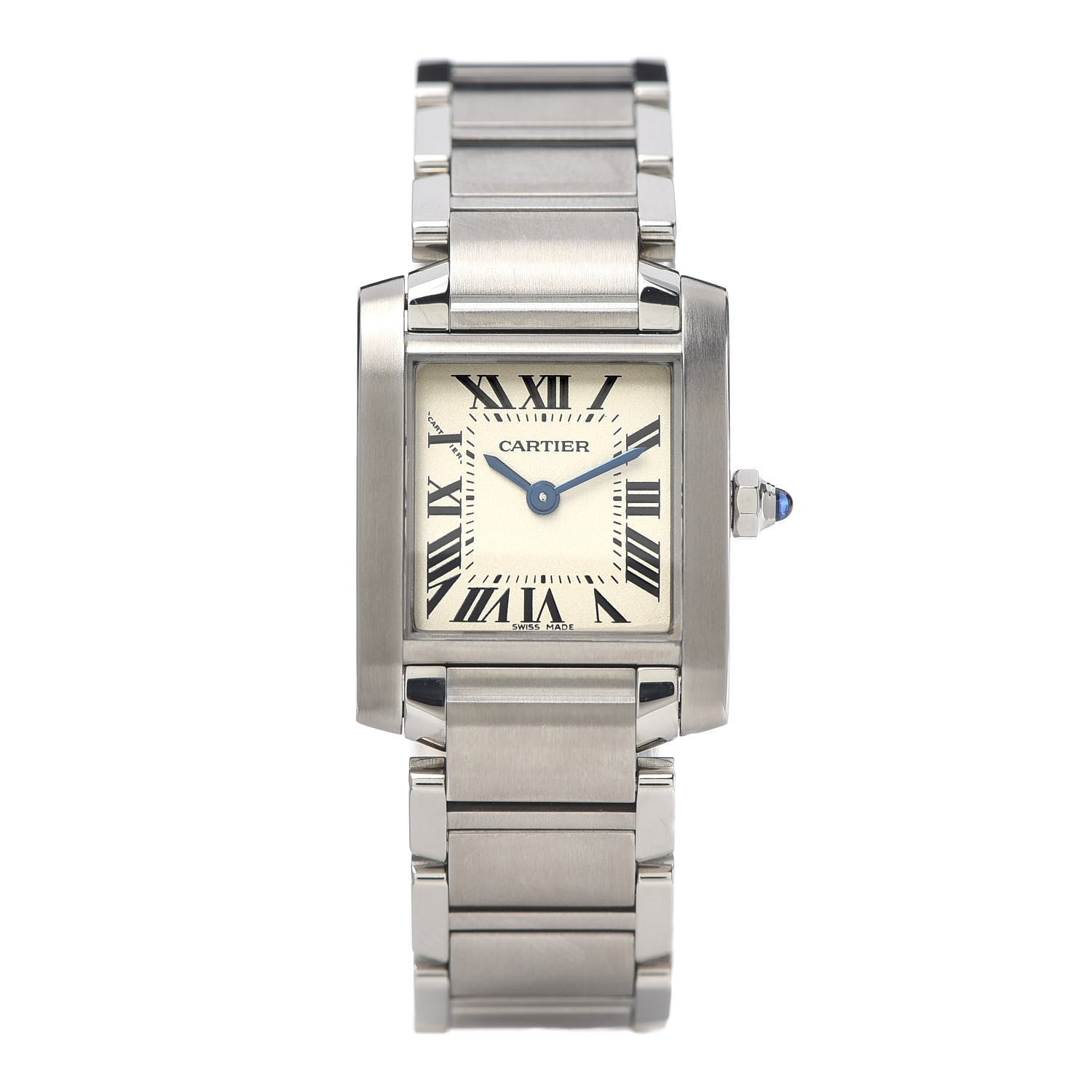 Cartier Stainless Steel 20mm Tank Francaise Quartz Watch 1 of 6