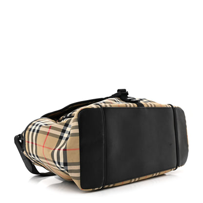 Burberry Nylon Vintage Check Logo Diaper Bag 4 of 13