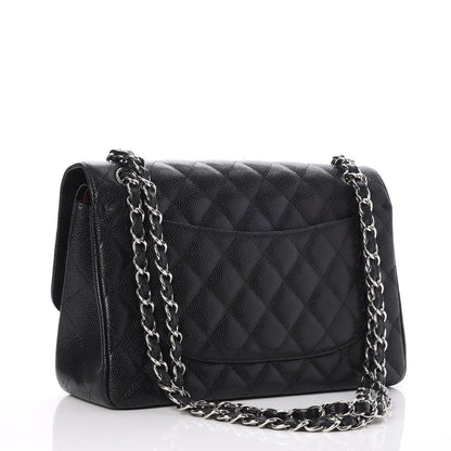 Chanel Caviar Quilted Jumbo Double Flap Black 4 of 9