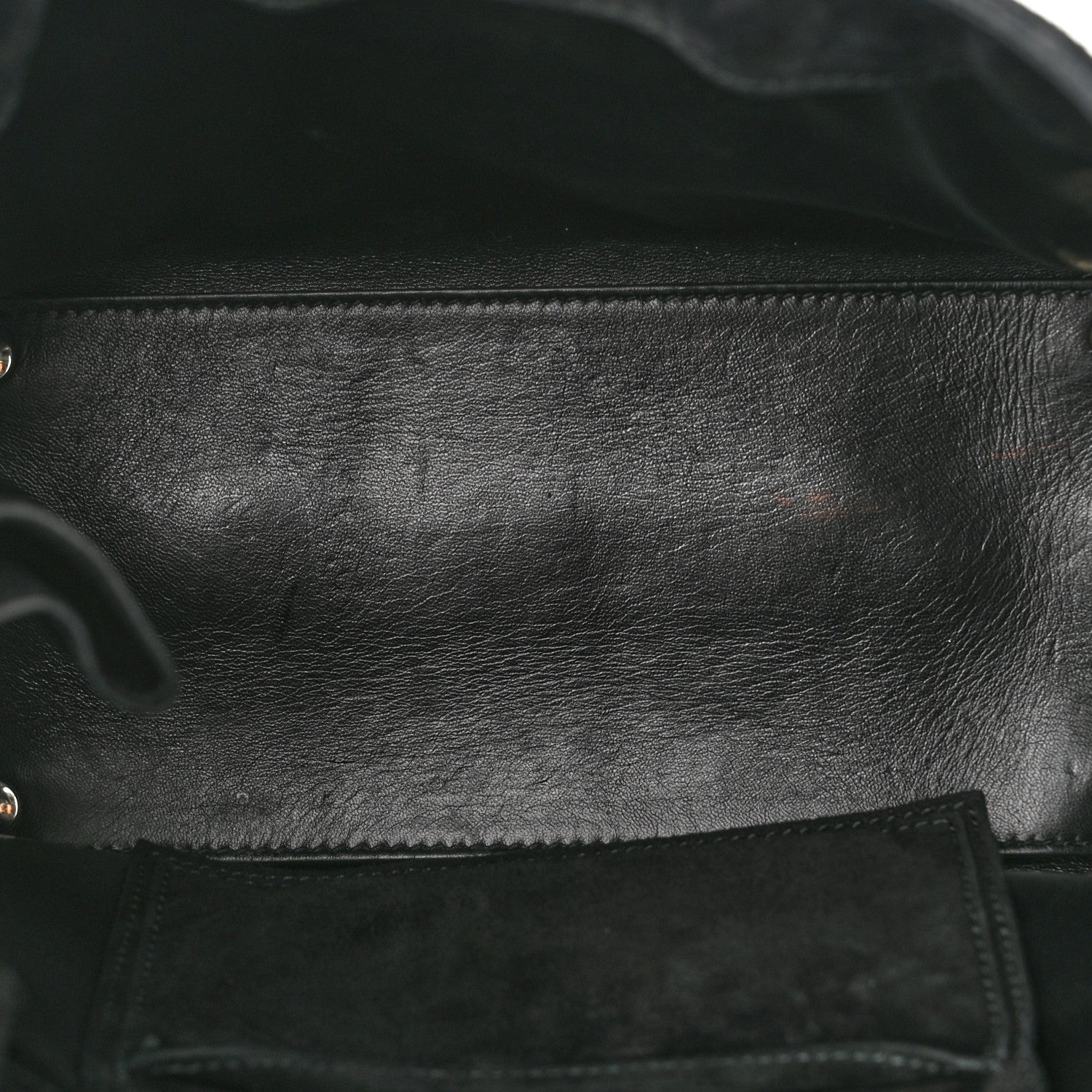 Balenciaga Baby Daim Suede Plate Hardware Papier A6 Zip Around Tote Black 12 of 12
