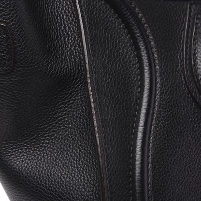 Celine Drummed Calfskin Mini Luggage Black 10 of 12