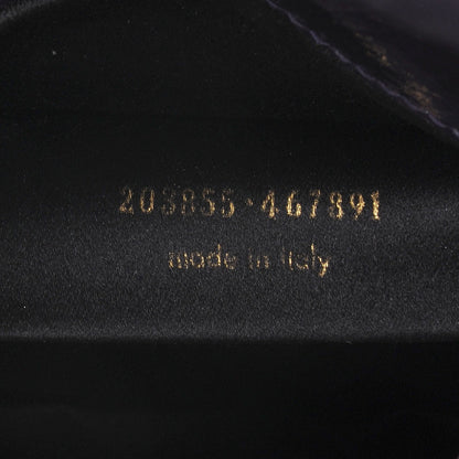 Saint Laurent Patent Belle de Jour Clutch Violet 7 of 7