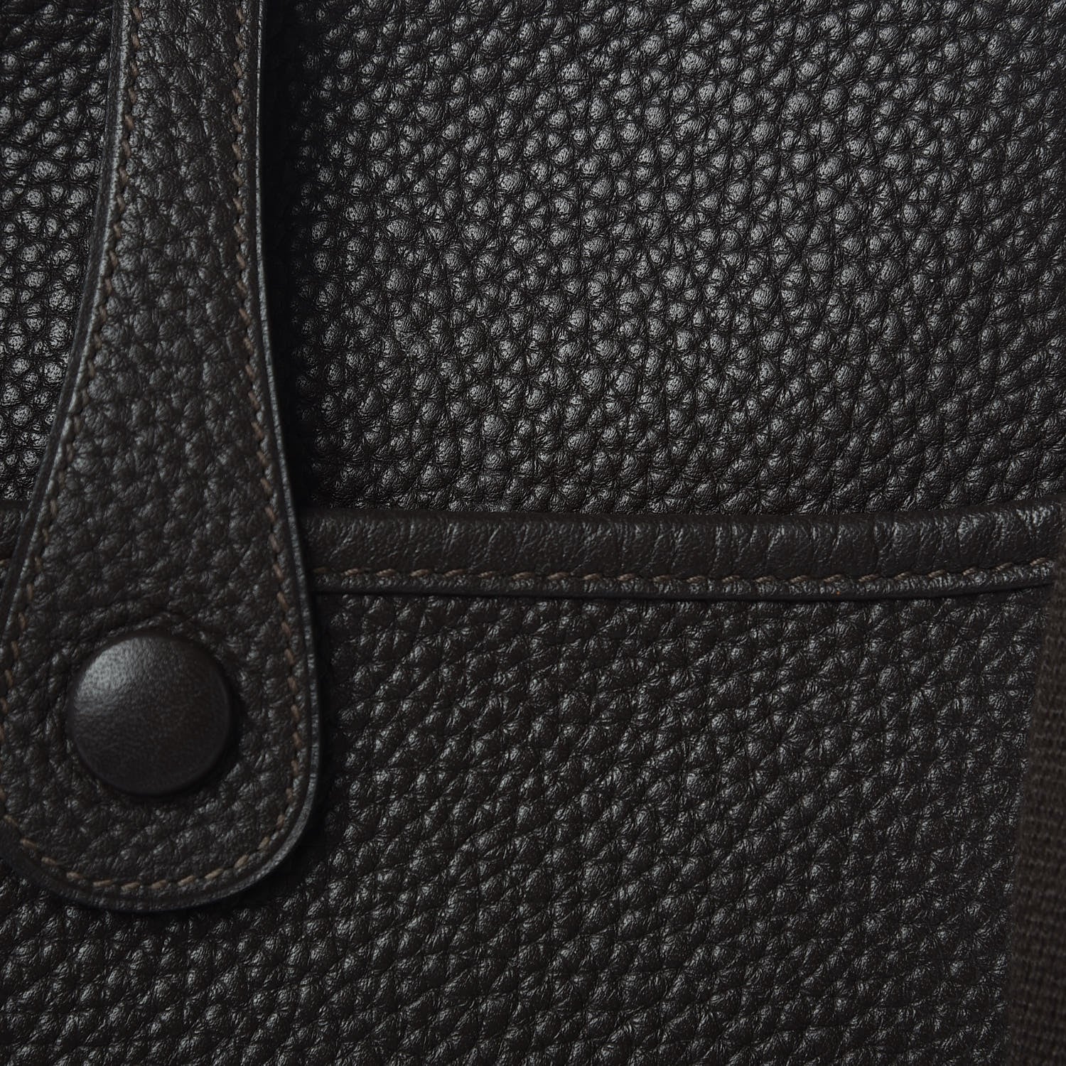 Hermes Taurillon Clemence Evelyne II PM Chocolate 9 of 12