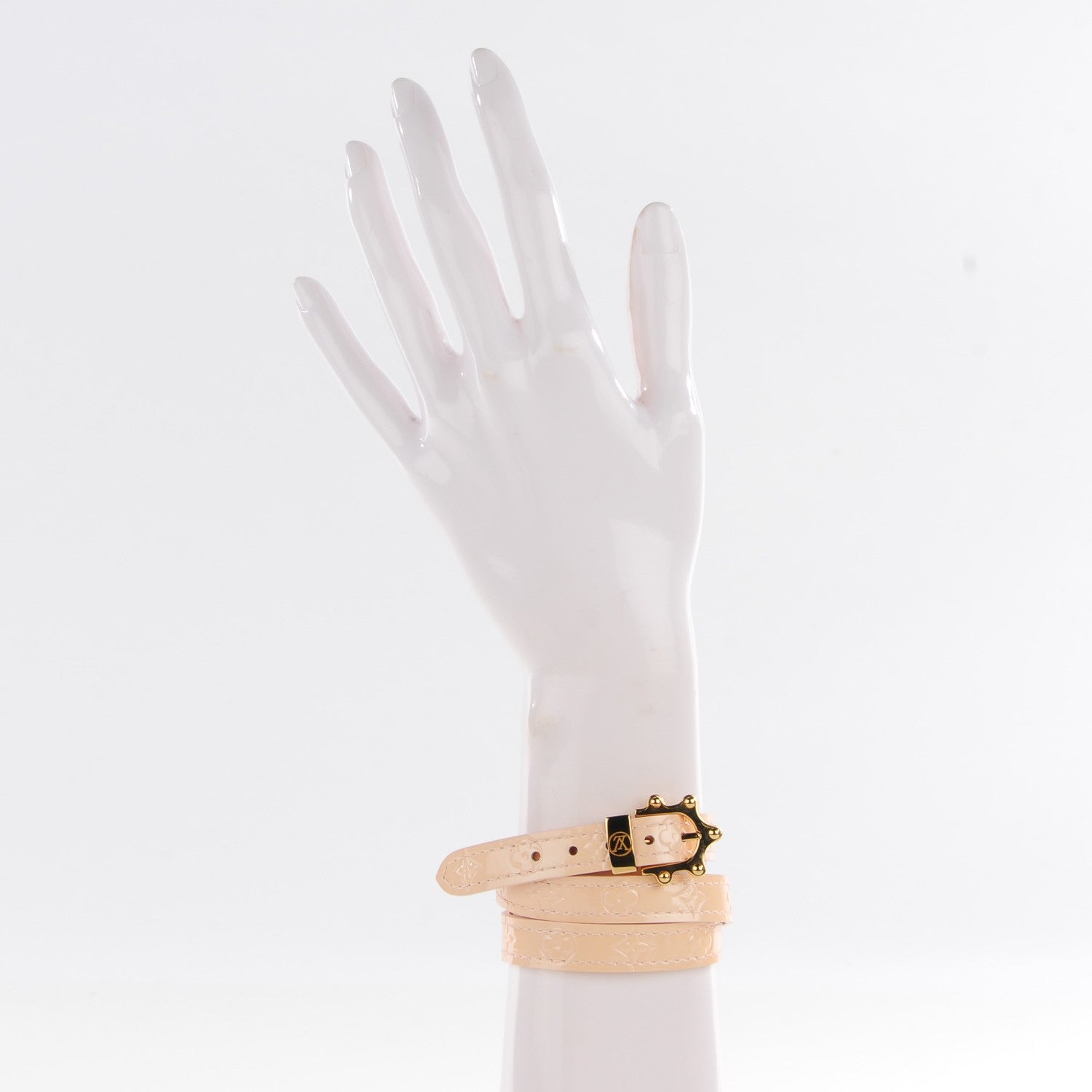 Louis Vuitton Vernis Triple Tour Bracelet Marshmallow 2 of 6