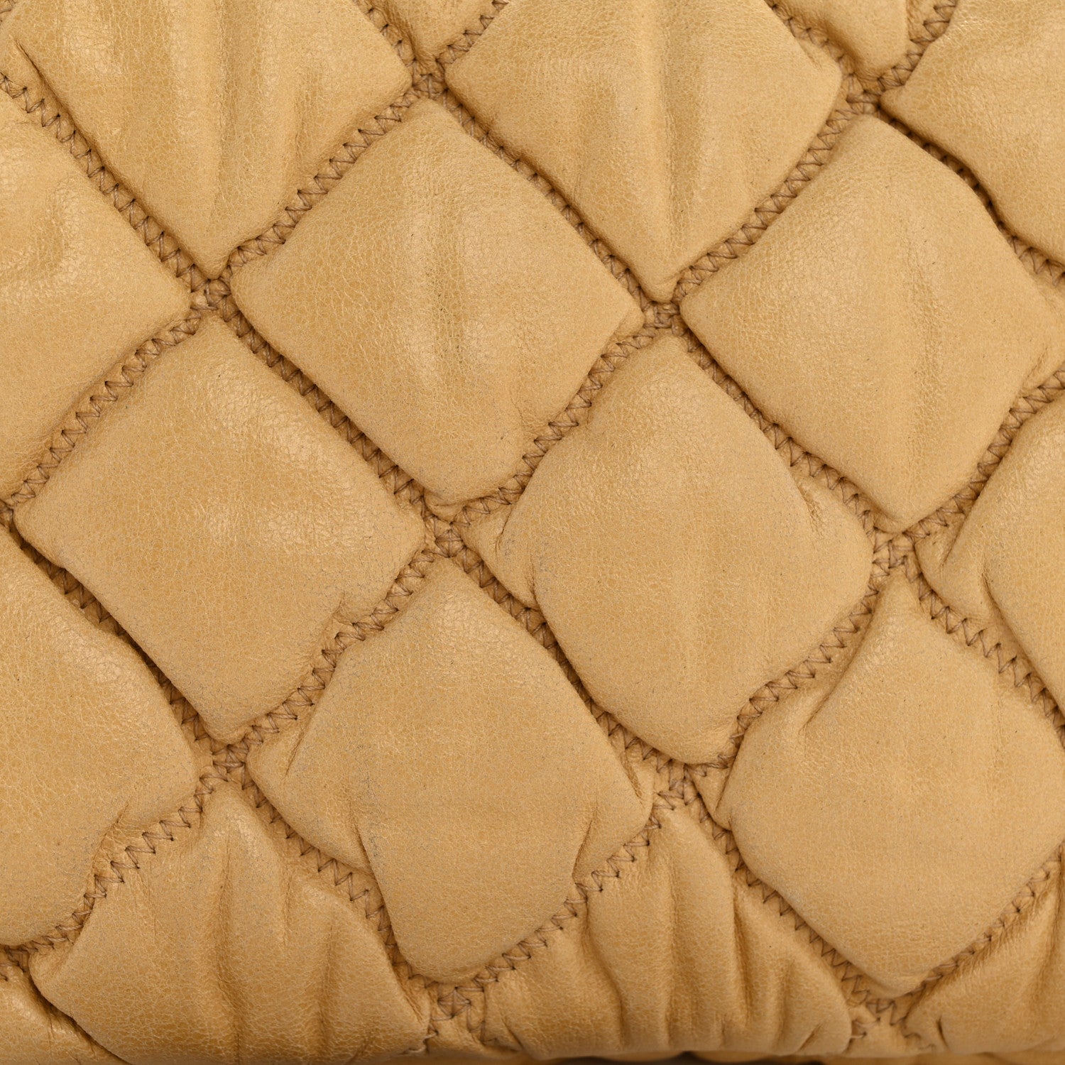 Chanel Calfskin Quilted Medium Bubble Quilt Flap Bag Beige 14 of 14