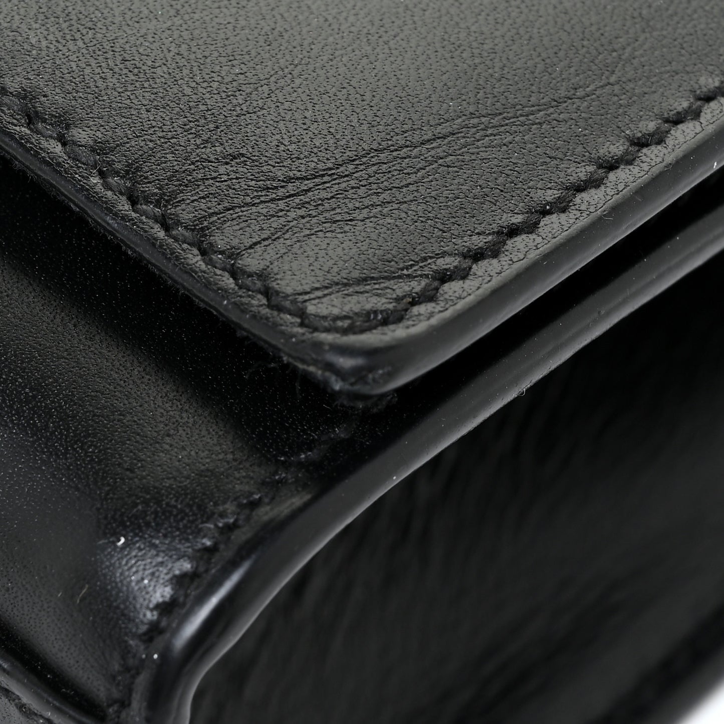 Calfskin Small Classic Monogram Kate Tassel Satchel Black