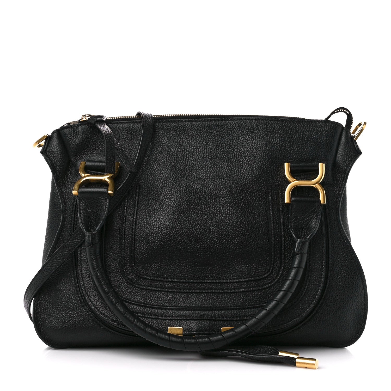 Chloe Calfskin Medium Marcie Satchel Black 1 of 11