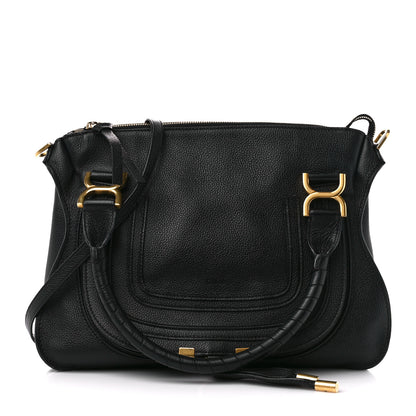 Chloe Calfskin Medium Marcie Satchel Black 1 of 11
