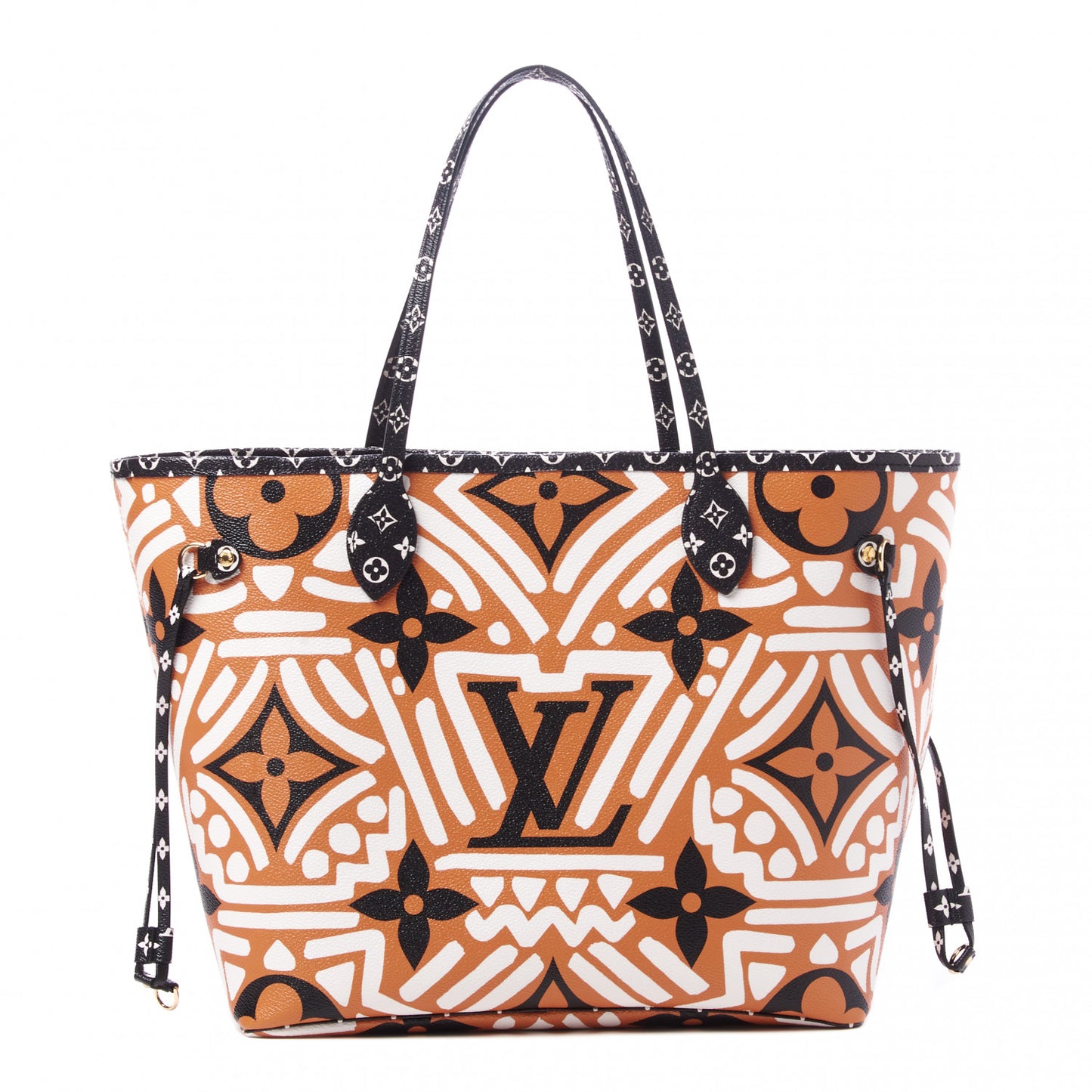 Monogram Giant Crafty Neverfull MM Creme Caramel