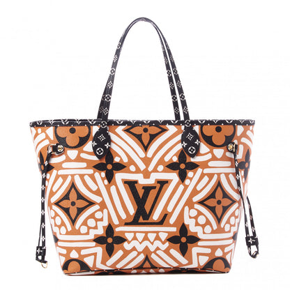 Louis Vuitton Monogram Giant Crafty Neverfull MM Creme Caramel 1 of 8