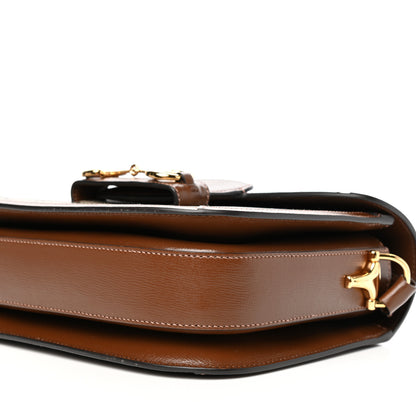 Gucci GG Supreme Monogram Horsebit 1955 Shoulder Bag Beige Brown Sugar 10 of 12