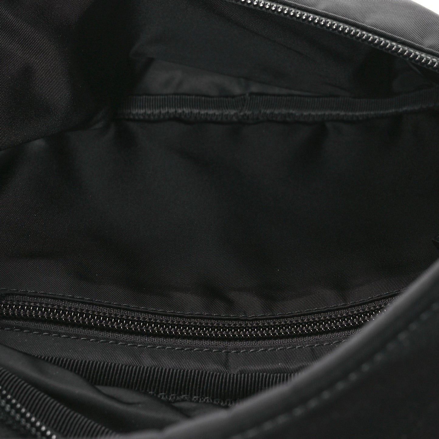Nylon Large Logo Belt Bag Black