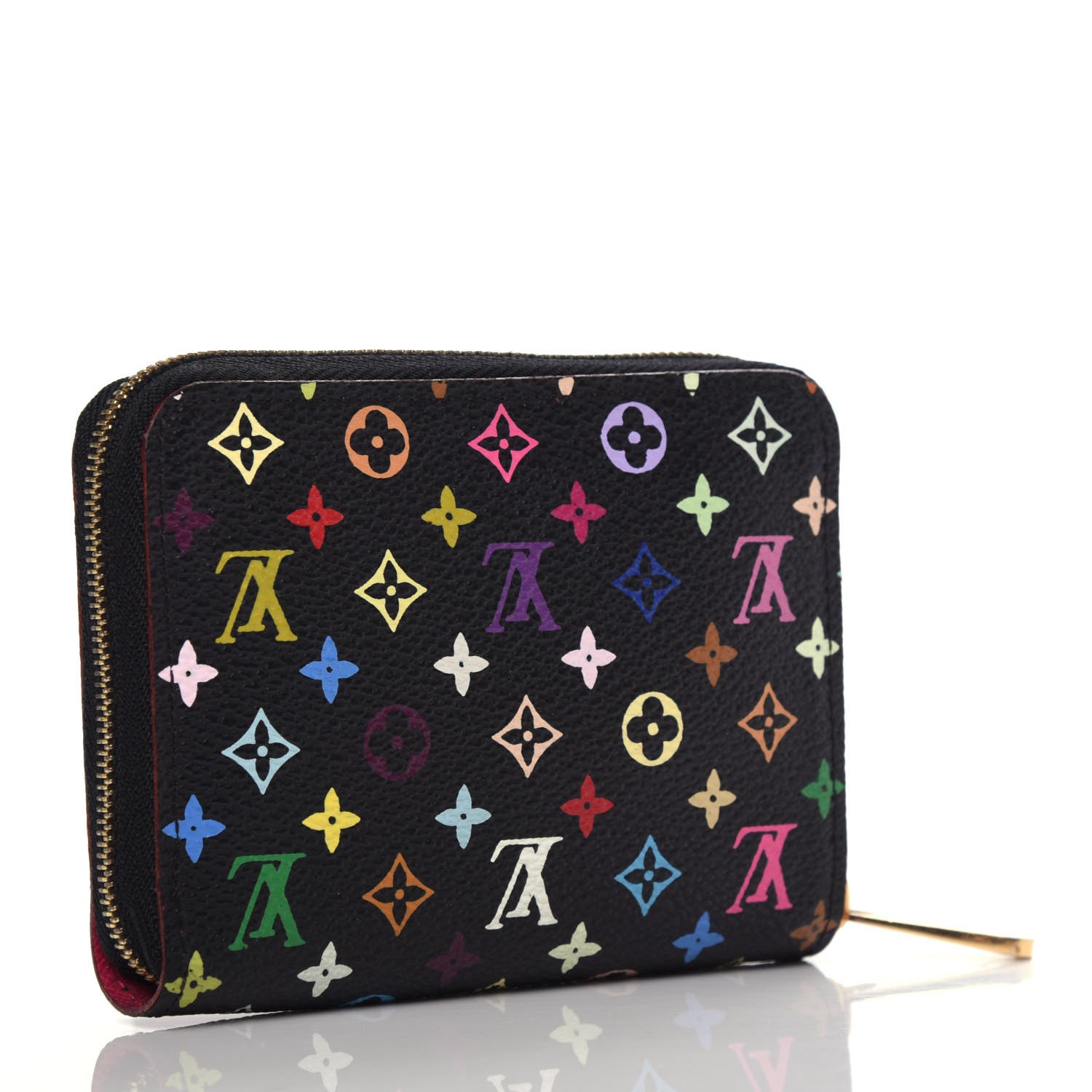 Louis Vuitton Monogram Multicolor Zippy Coin Purse Black Grenade 3 of 8