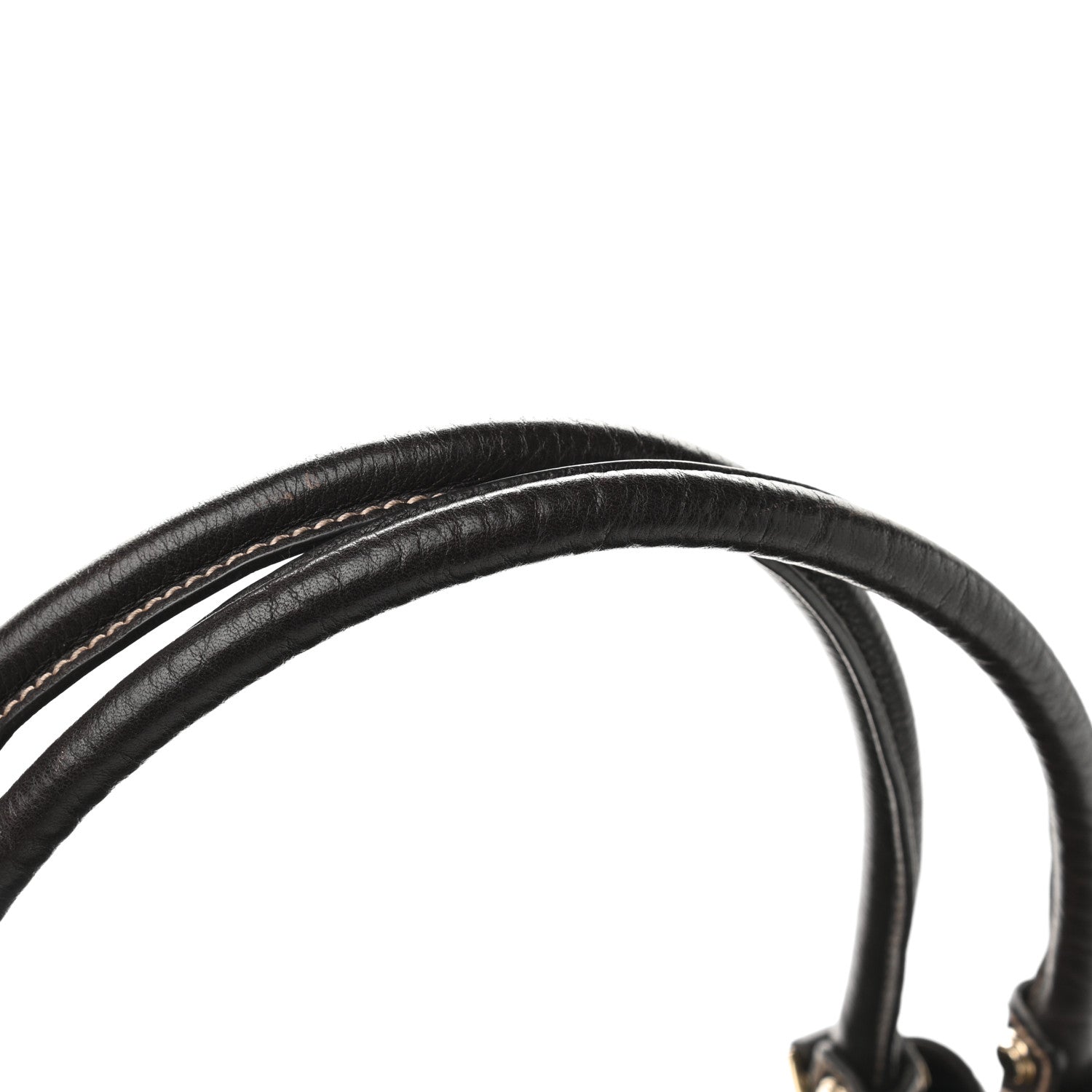 Gucci Calfskin Large D Gold Ring Shoulder Bag Chocolate 13 of 16